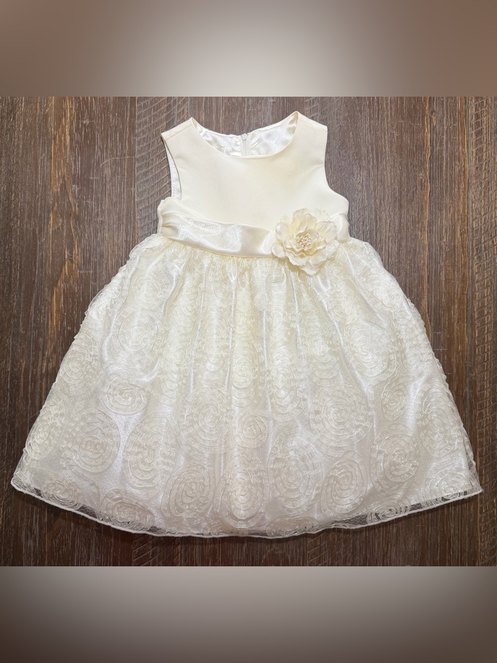 Girl’s/Toddler Dress by American Princess - Size 3T - Sleeveless w/Lace Overlay